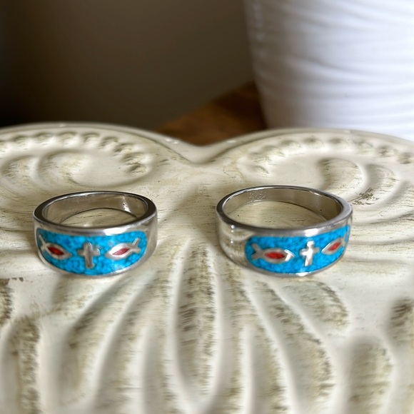 Vintage Christian Band Rings - Picture 4 of 6